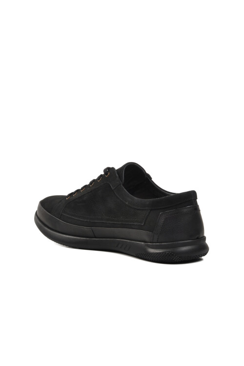 Black Nubuck Mens Casual Shoes 4380 M (Large Size)