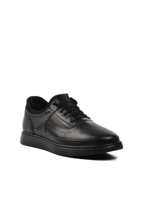 Black Mens Casual Shoes 4390 M (Large Size)