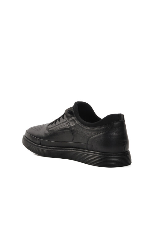 Black Mens Casual Shoes 4390 M (Large Size)