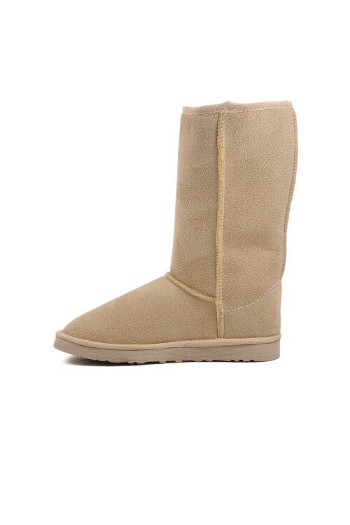 Beige Suede Womens Boots 696055 Z