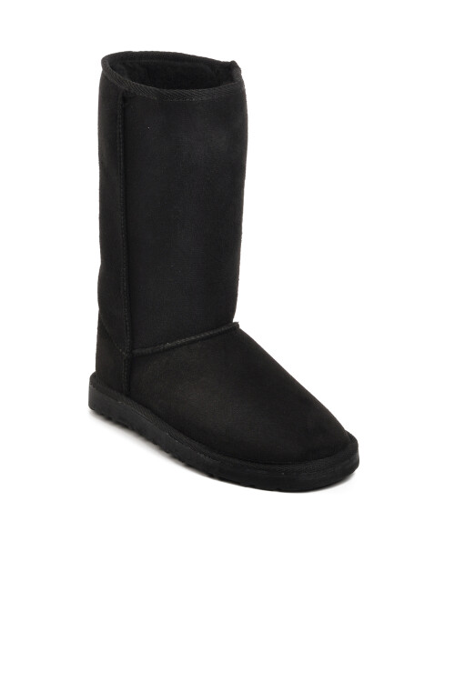 Black Suede Womens Boots 696055 Z