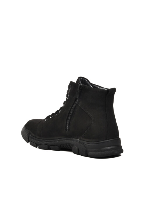 Siyah Nubuk Hakiki Deri Erkek Bot 7376 M