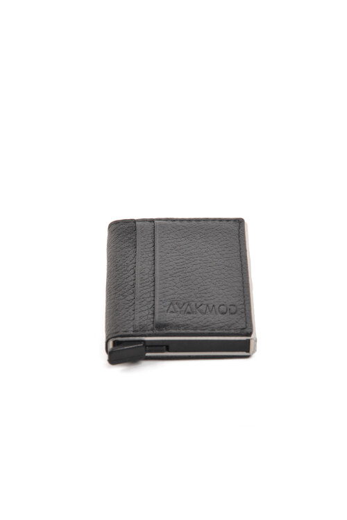 حامل بطاقات رجالي أسود 8001 حامل بطاقات