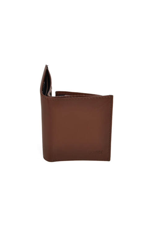 Kahve Hakiki Deri Erkek Cüzdan 8017