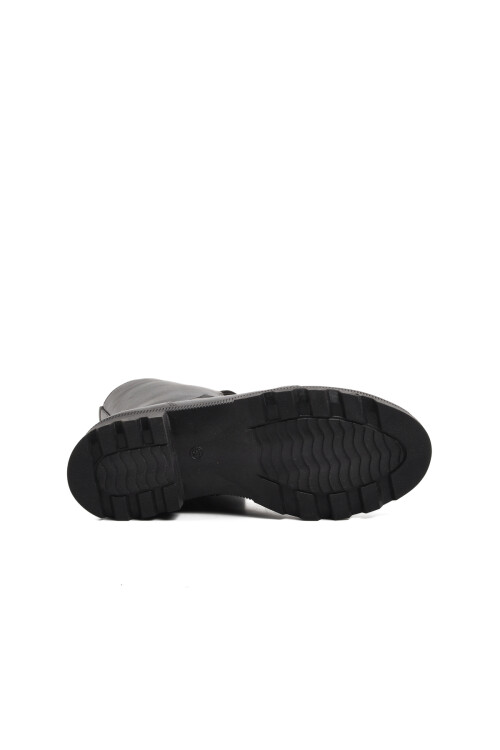 حذاء نسائي تشريحي من الجلد الطبيعي باللون الأسود 9410 Z