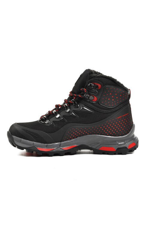 walkwayBlack-Red Unisex Outdoor Boots Kaleo G