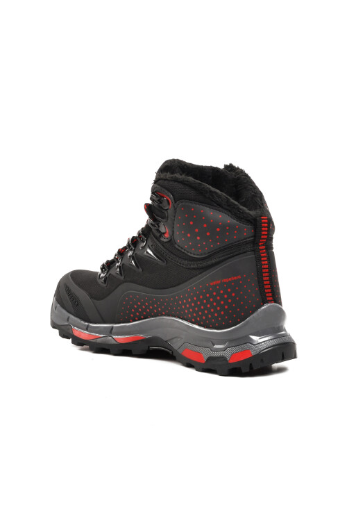 walkwayBlack-Red Unisex Outdoor Boots Kaleo G
