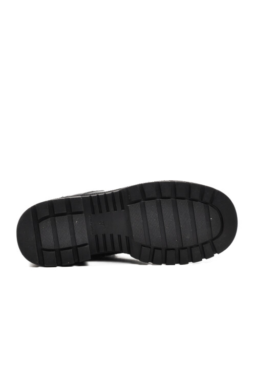 Siyah Bağcıklı Fermuarlı Kadın Bot Lucille Z