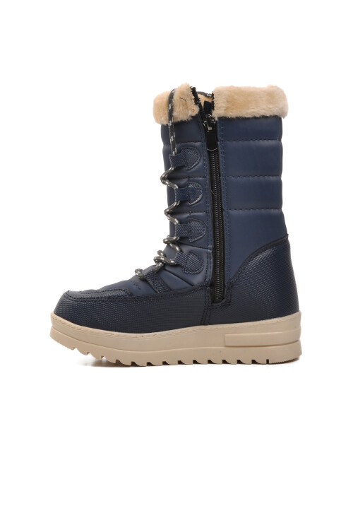 walkwayNavy Blue Children's Snow Boots Yuja F