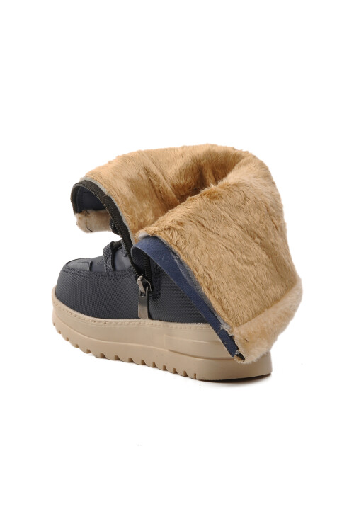 walkwayNavy Blue Children's Snow Boots Yuja F