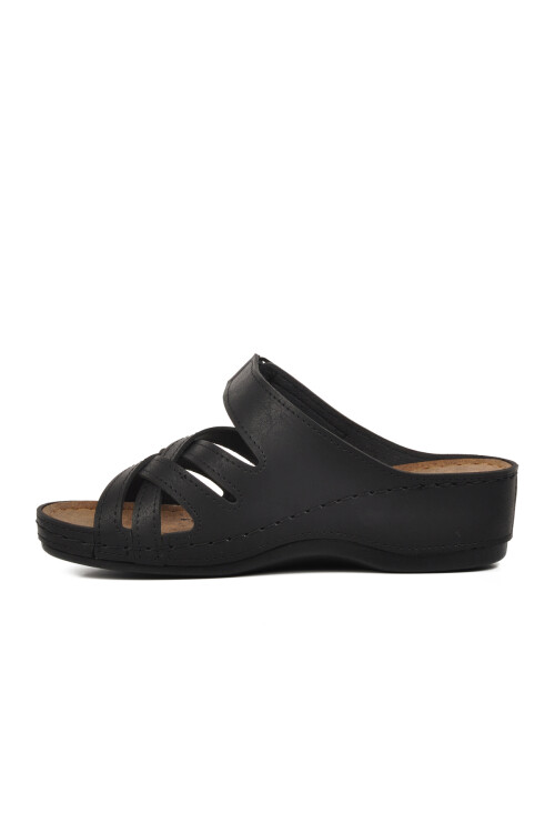 Black Womens Slippers 09-977 Z