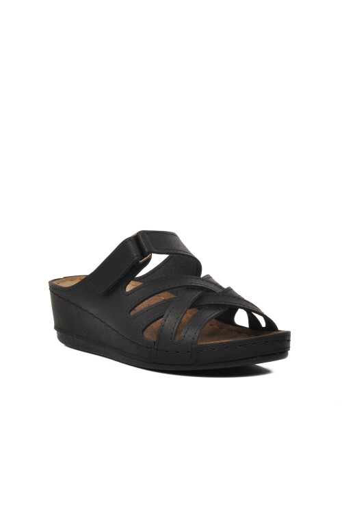 Black Womens Slippers 09-977 Z