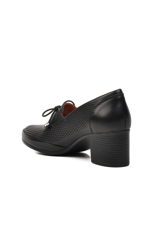 Black Genuine Leather Womens Classic High Heel Shoes 1374Y Z