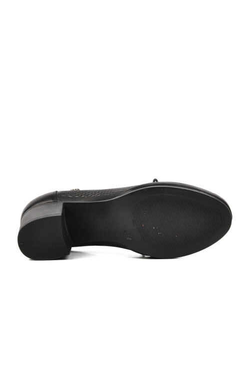 Black Genuine Leather Womens Classic High Heel Shoes 1374Y Z