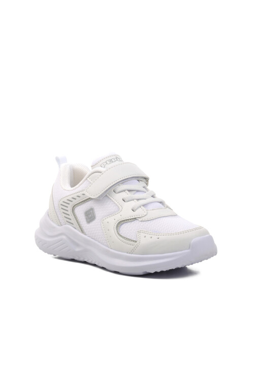 حذاء رياضي للأطفال من القماش باللون الأبيض 1425 F