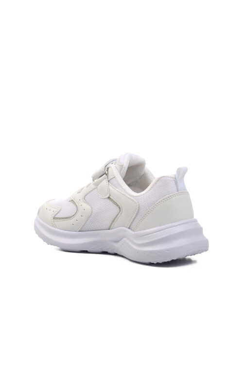 حذاء رياضي للأطفال من القماش باللون الأبيض 1425 F