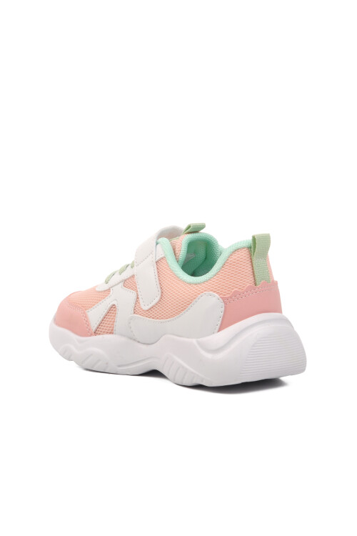 Powder-White-Aqua Green Childrens Sneakers 1634 P