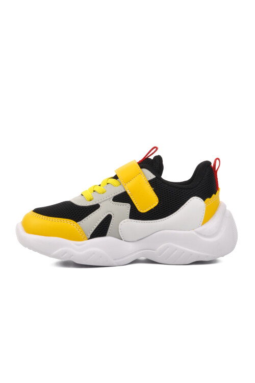 Black-Yellow-Ice Kids Sneakers 1634 P