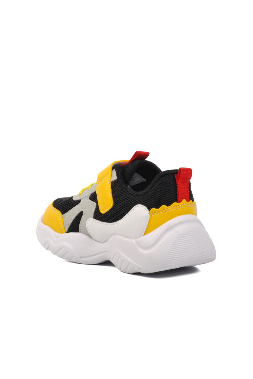 Black-Yellow-Ice Kids Sneakers 1634 P