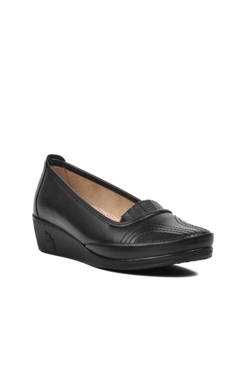 Black Wide Mold Gel Sole Anatomic Womens Casual Shoes 203 Z