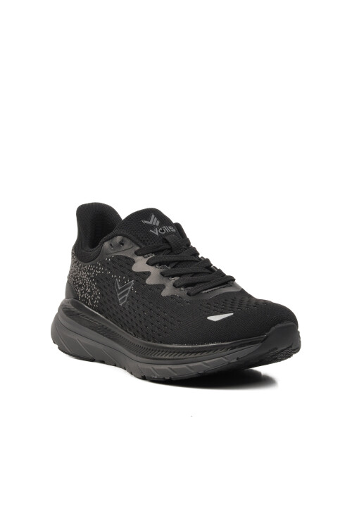 Black Textile Mens Sports Shoes 24202 M