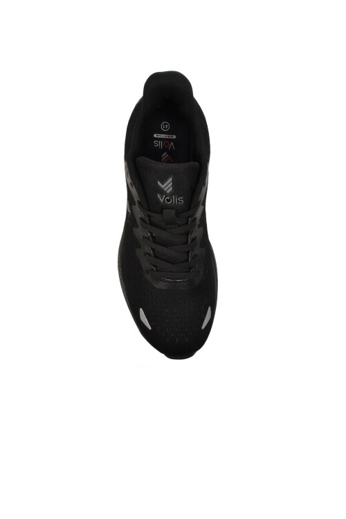 Black Textile Mens Sports Shoes 24202 M