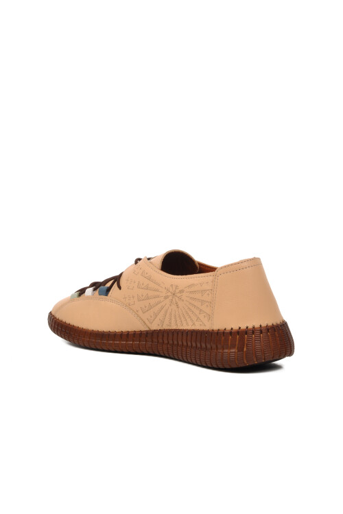 Bej Hakiki Deri Kadın Casual Ayakkabı 24370001Y Z