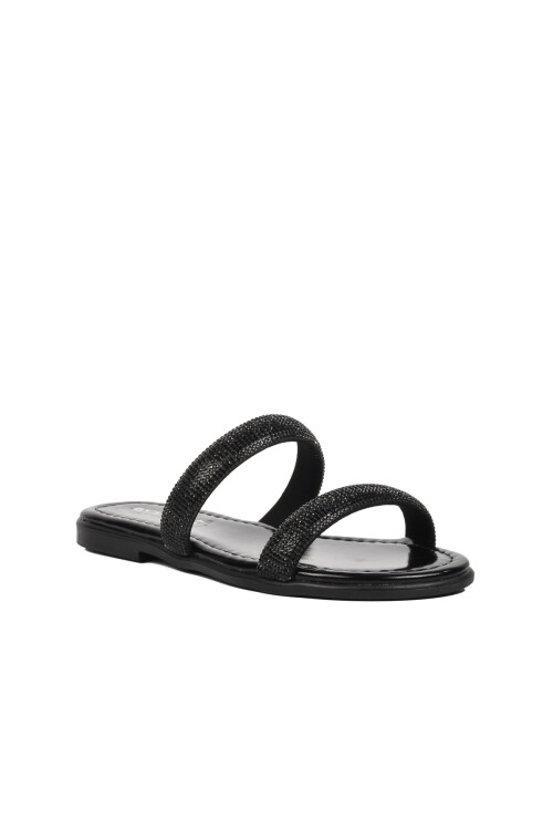 Black Womens Slippers 246016 Z