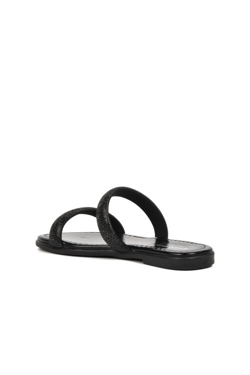 Black Womens Slippers 246016 Z