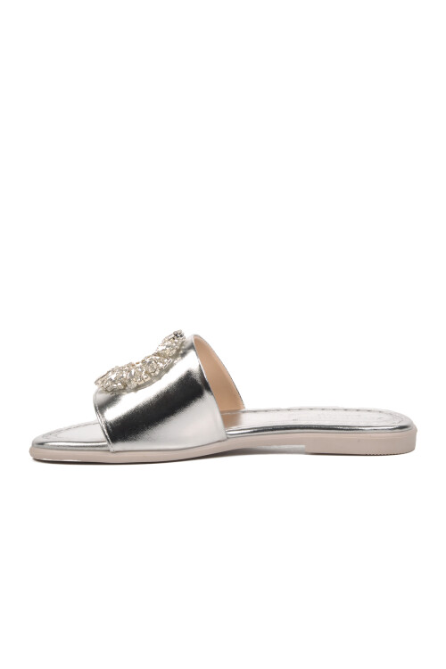Silver Womens Slippers 246017 Z