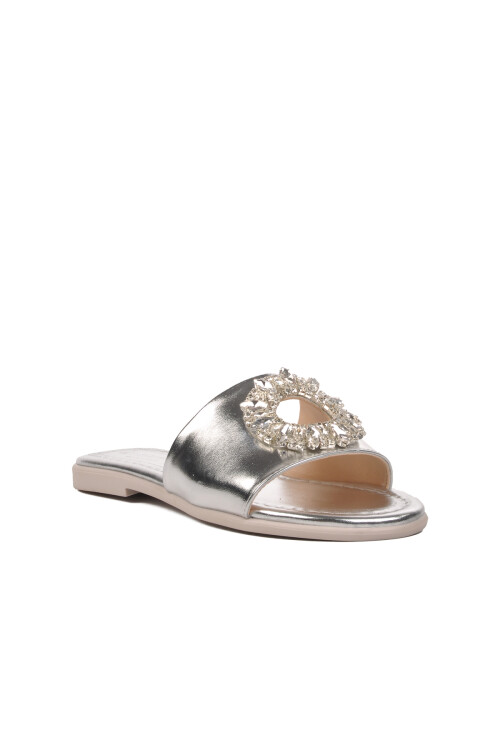 Silver Womens Slippers 246017 Z