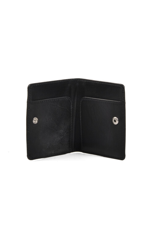 Black Genuine Leather Mens Wallet 2803 Card Holder