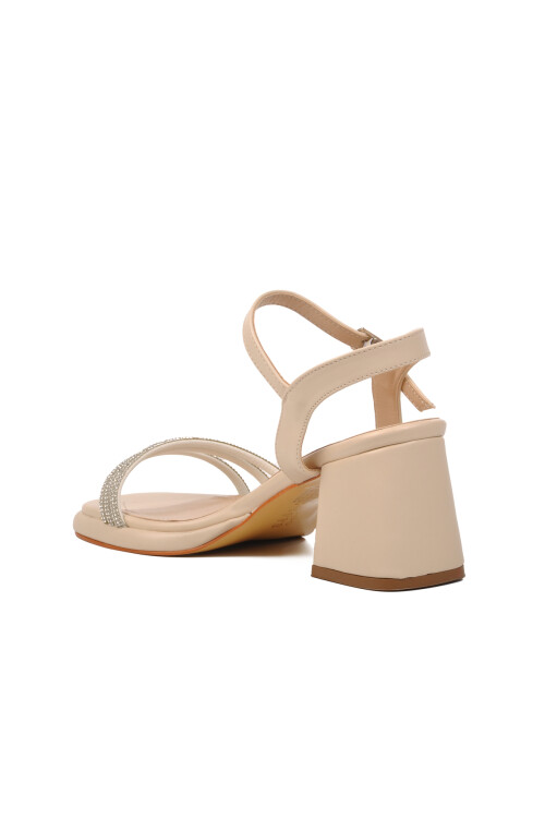 Bej  Kadın Abiye Ayakkabı 284057 Z