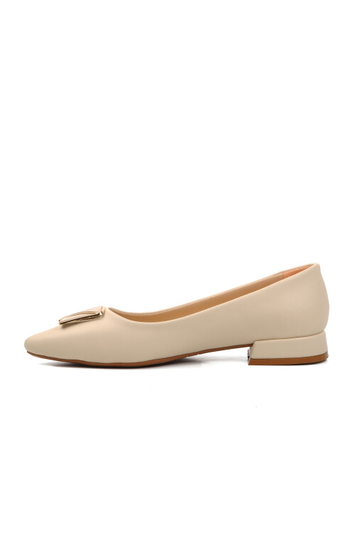 Beige Womens Ballerinas 314119 Z