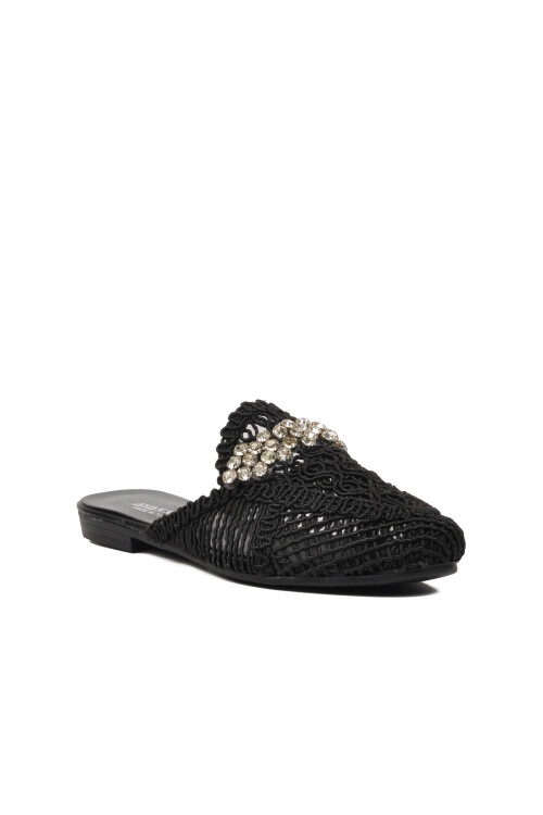 Black Womens Slippers 335165 Z