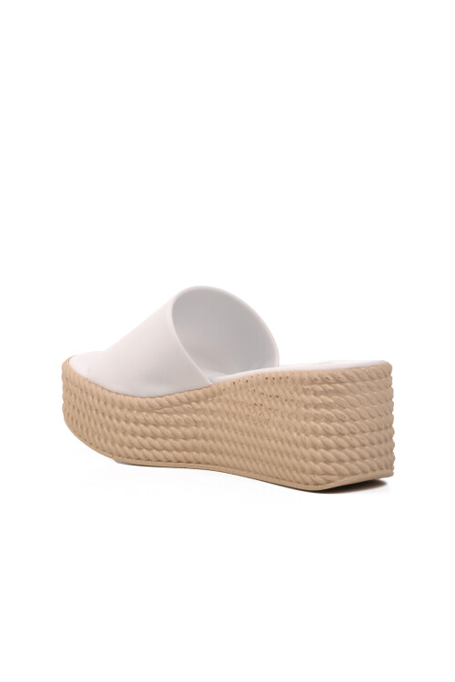 White Womens Slippers 339050 Z