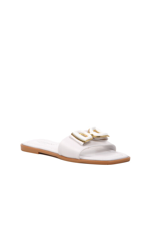 Beyaz  Kadın Terlik 422224 Z