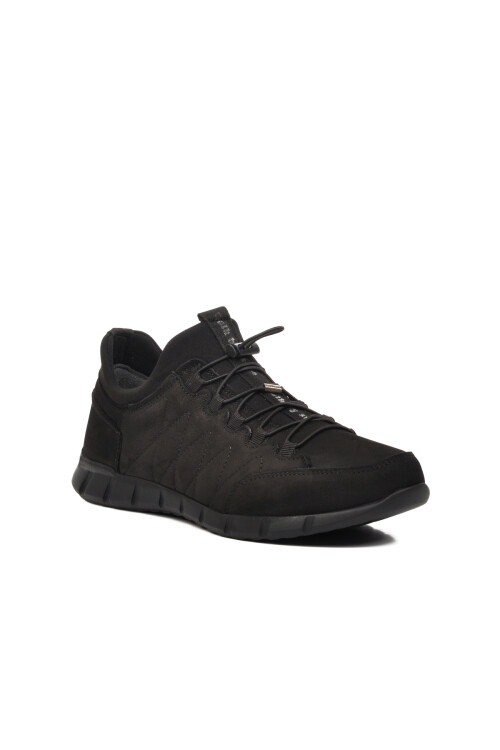 Black Nubuck Genuine Leather Mens Casual Shoes 479368 M