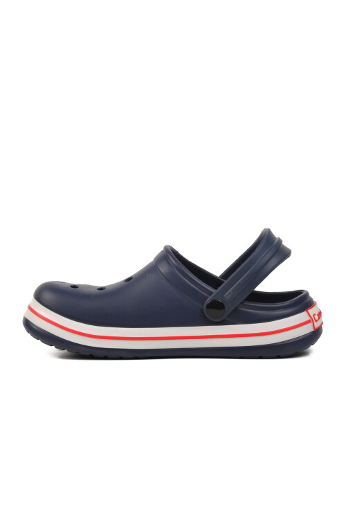 Lacivert-Beyaz-Kırmızı  Kadın Terlik 5001 G