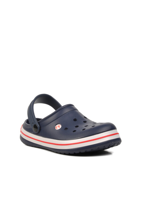 Lacivert-Beyaz-Kırmızı  Kadın Terlik 5001 G