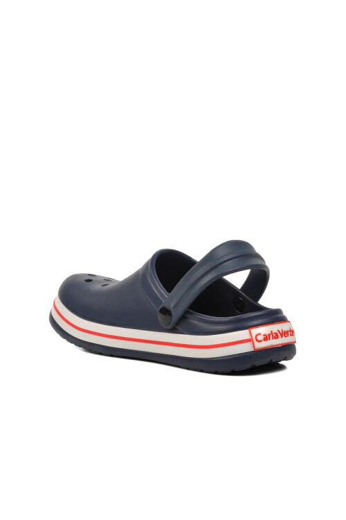 Lacivert-Beyaz-Kırmızı  Kadın Terlik 5001 G