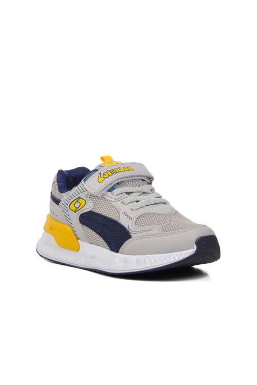 Buz Sarı Unisex Cırtlı Çocuk Spor Ayakkabı 729 F