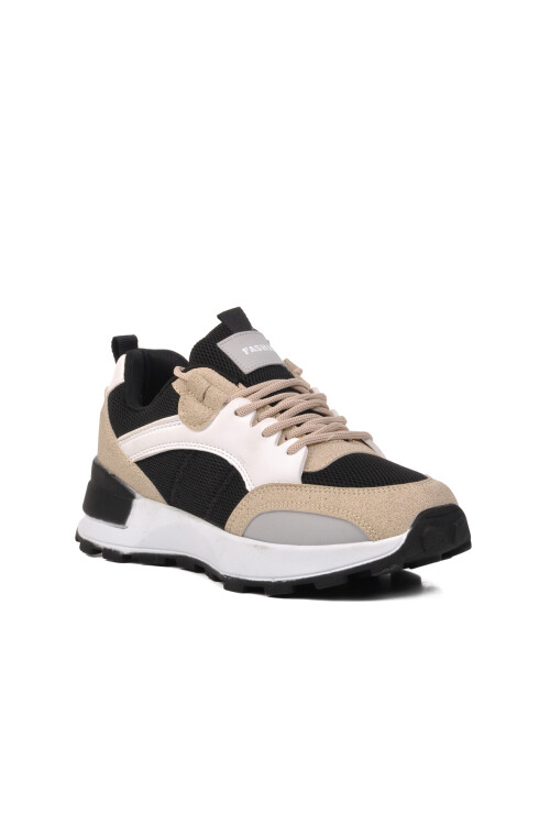 Black-Beige Unisex Sneaker 9927-24Y G