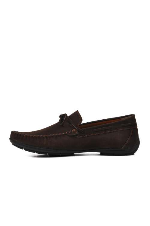 Brown Nubuck Mens Casual Shoes D7217 M