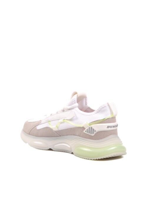 White Faux Leather Mens Sneakers Dnp-2344 M