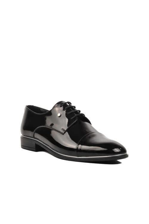 Black Patent Leather Mens Classic Shoes P120 M