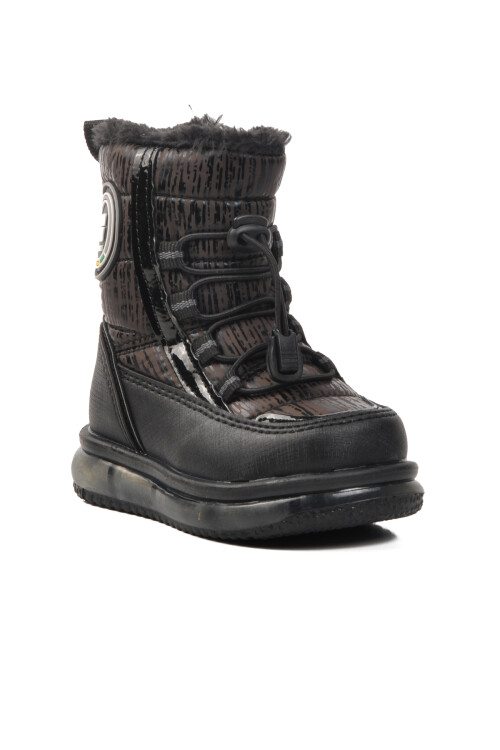 walkwayBlack Baby Snow Boots Yelets-2 B