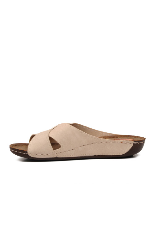 AyakmodBeige Anatomic Women's Slippers 08-086 Z