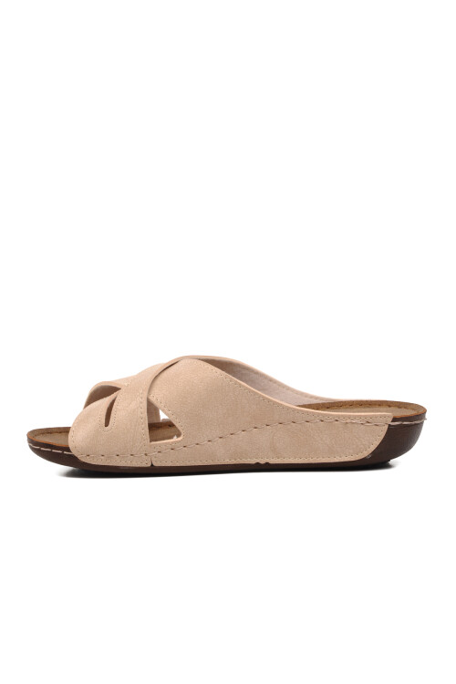 Beige Womens Slippers 08-982 Z