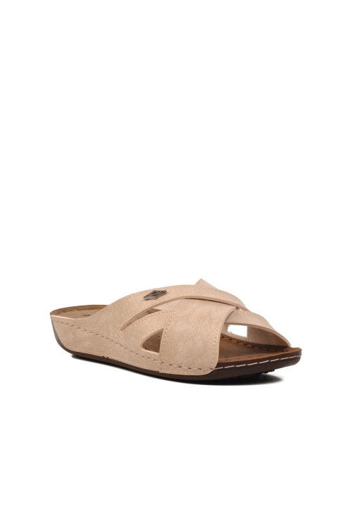 Beige Womens Slippers 08-982 Z